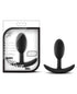 Blush Luxe Wearable Vibra Slim Plug Small - Black
